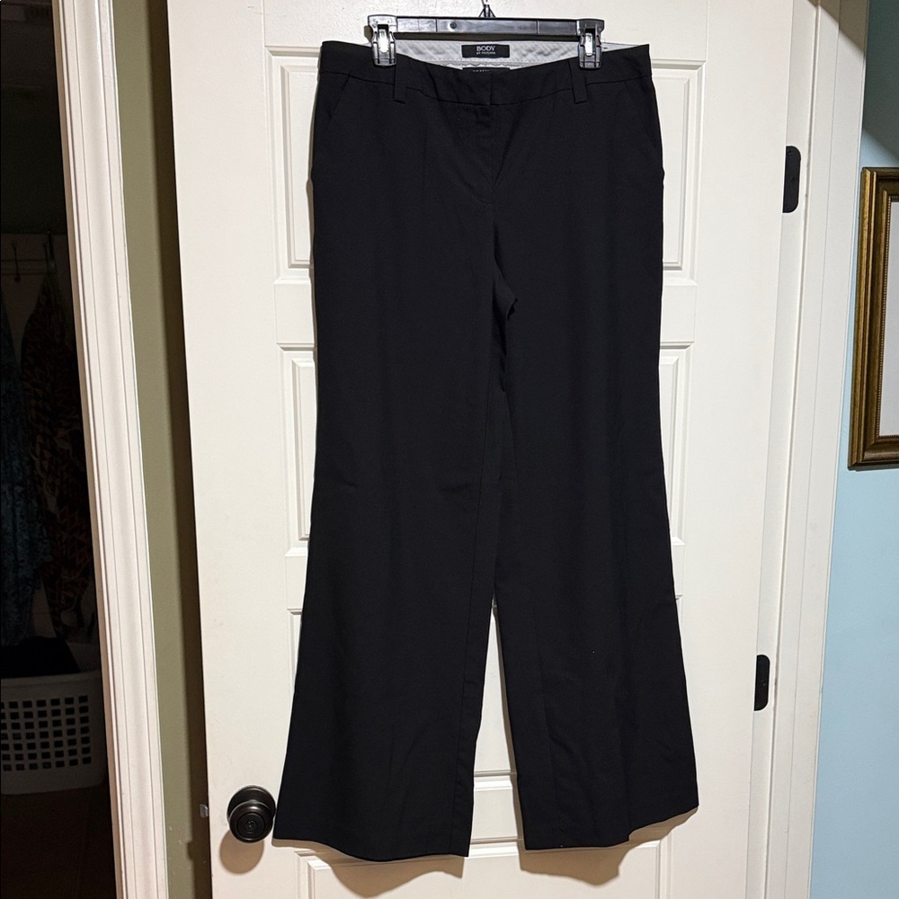 Victoria's Secret Black Wide-Leg Trousers 12 tall 32” Marisa fit dress pants - Picture 2 of 8